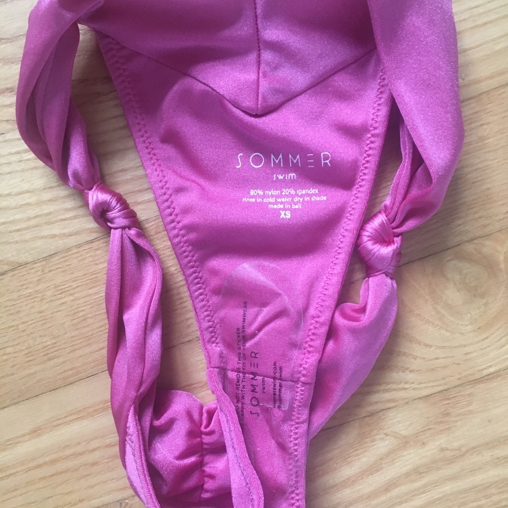 Sommer swim pink v front and back bikini bottom - Picture 3 of 3